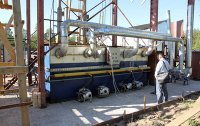 The furnace for oil sludge recycling