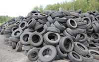 Scrap tires storing area