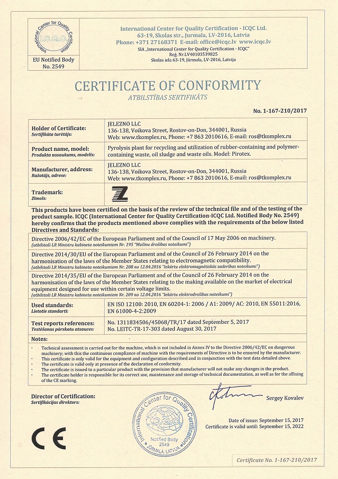 Sertificate CE
